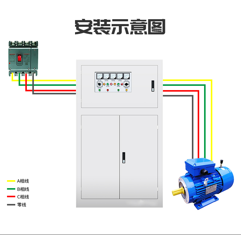 380v自动稳压增压器（线路长电压低专用）工业电机、水泵电压增压器